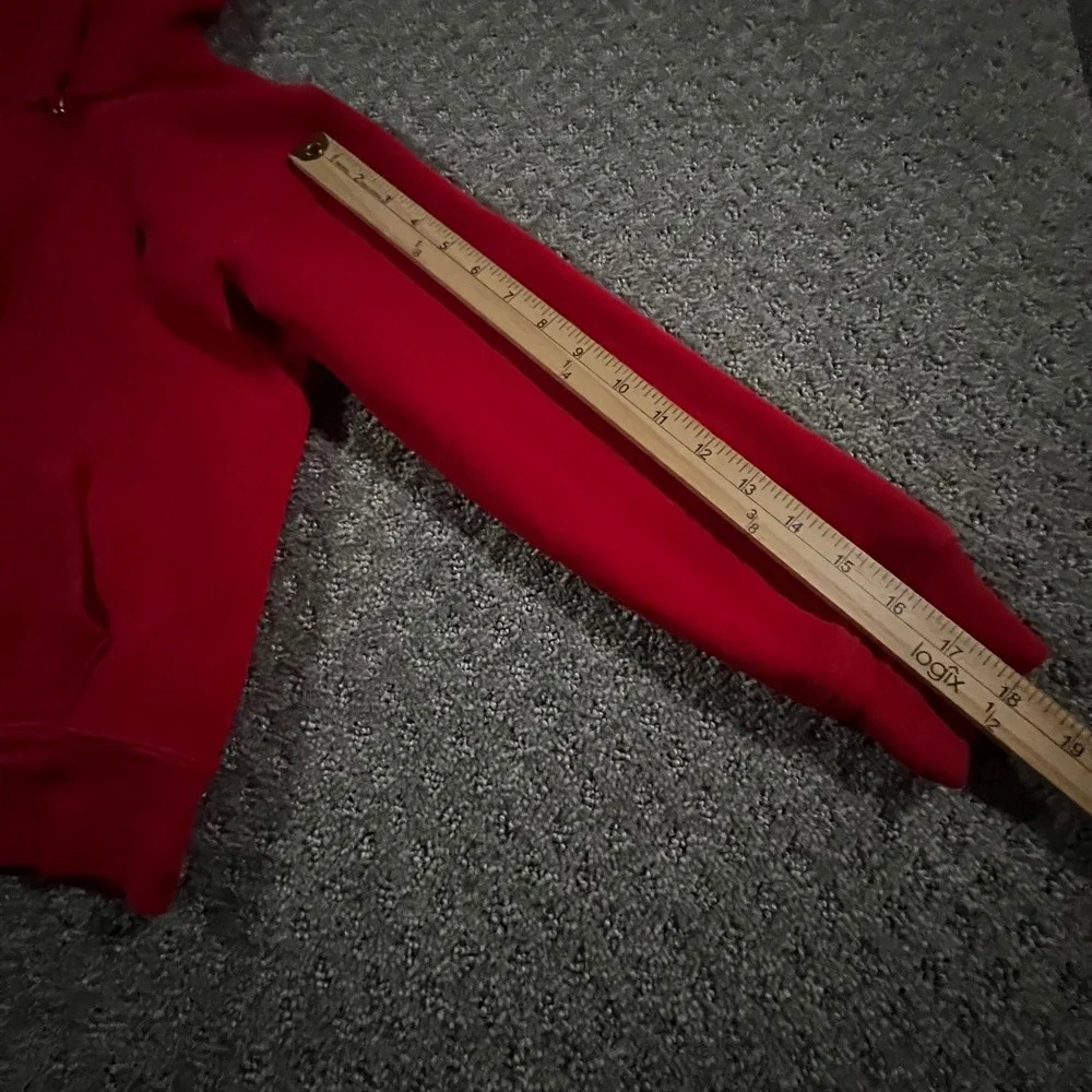 Polo Ralph Lauren Hoodie Boys‎ M 10-12 Red Full Zip Pony Logo Fleece Sweatshirt